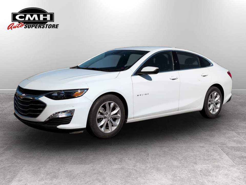 Summit White 2023 Chevrolet Malibu LT with 1LT FWD Sedan Front-Wheel Drive Automatic