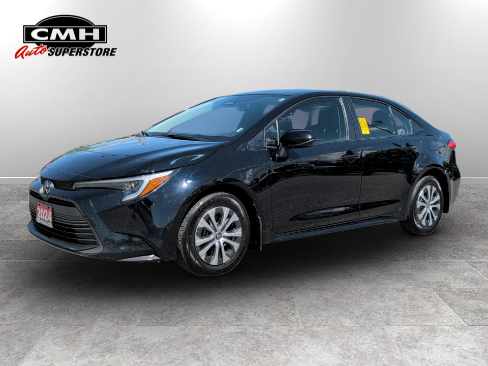 Midnight Black Metallic 2024 Toyota Corolla Hybrid LE FWD Sedan Front-Wheel Drive Automatic