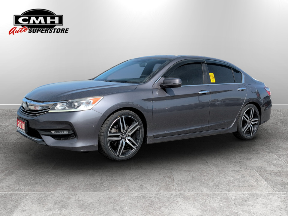 Gray (Modern Steel Metallic) 2016 Honda Accord Sport Sedan Front-Wheel Drive Automatic