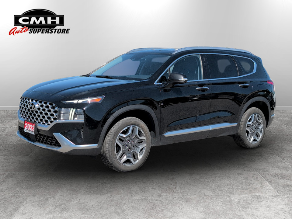 Abyss Black 2023 Hyundai Santa Fe Hybrid Plug-In Luxury AWD SUV / Crossover Automatic