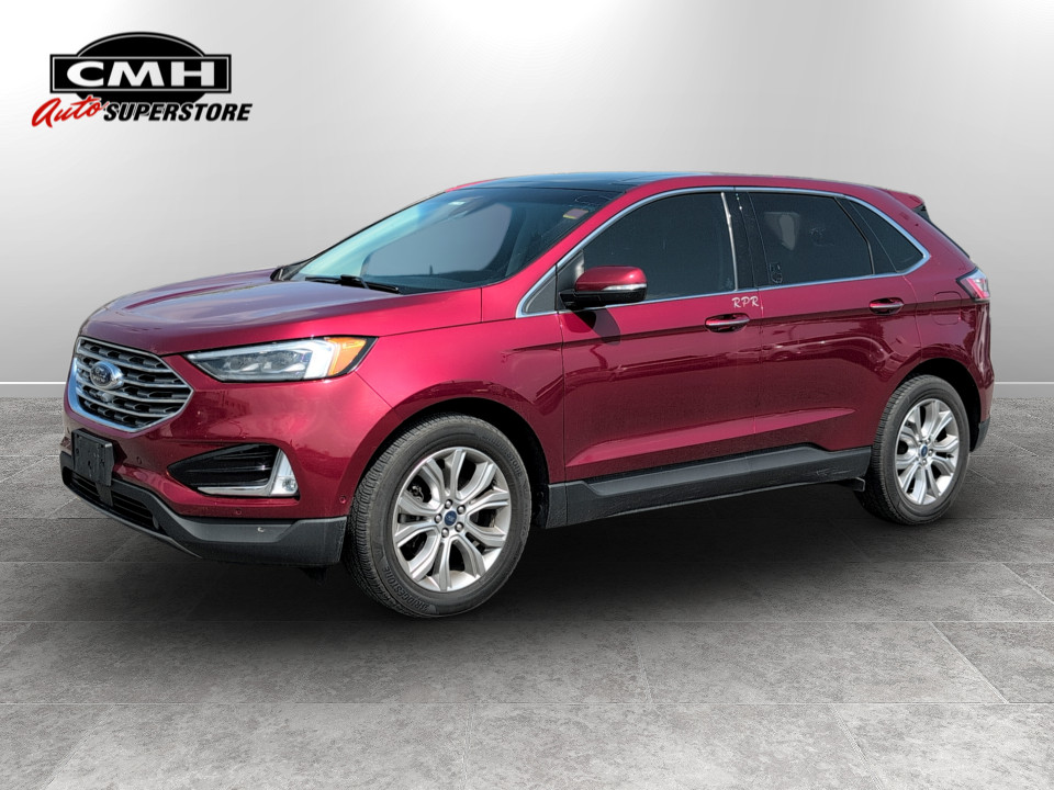 Red Ruby Tri-coat Metallic 2019 Ford Edge Titanium AWD SUV / Crossover All-Wheel Drive Automatic