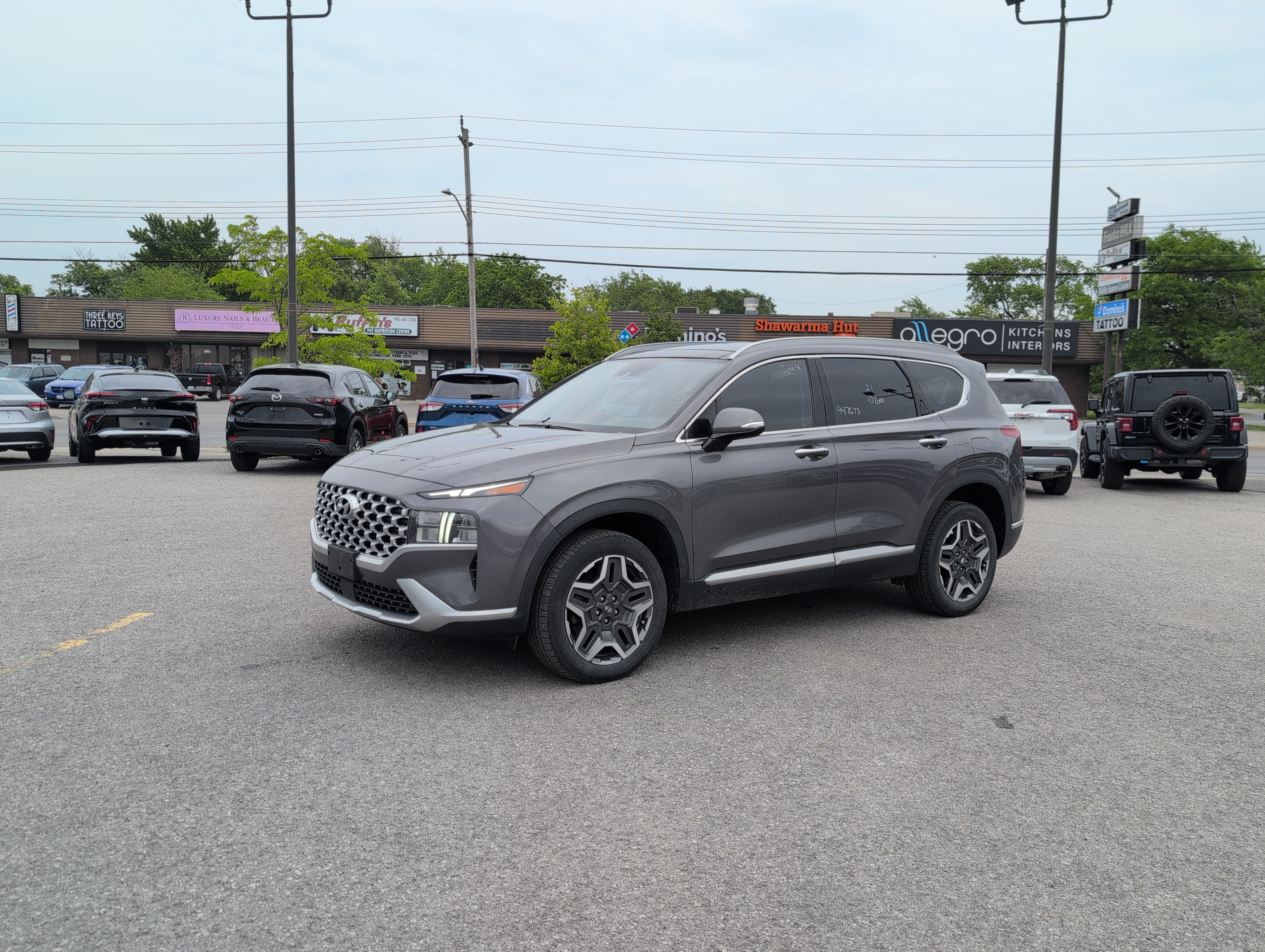 Gray (Magnetic Force) 2021 Hyundai Santa Fe Hybrid Luxury AWD SUV / Crossover Automatic