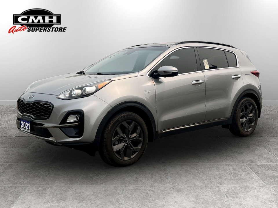 Steel Gray 2021 Kia Sportage SUV / Crossover All-Wheel Drive Automatic
