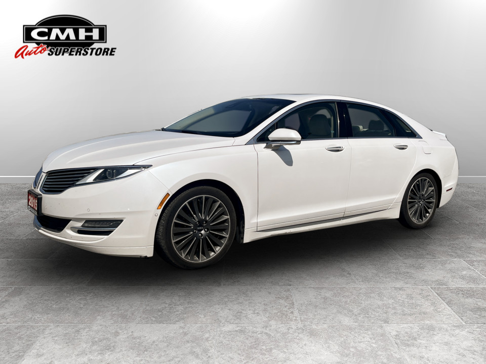 White Platinum Tri-coat 2015 Lincoln MKZ Sedan All-Wheel Drive Automatic
