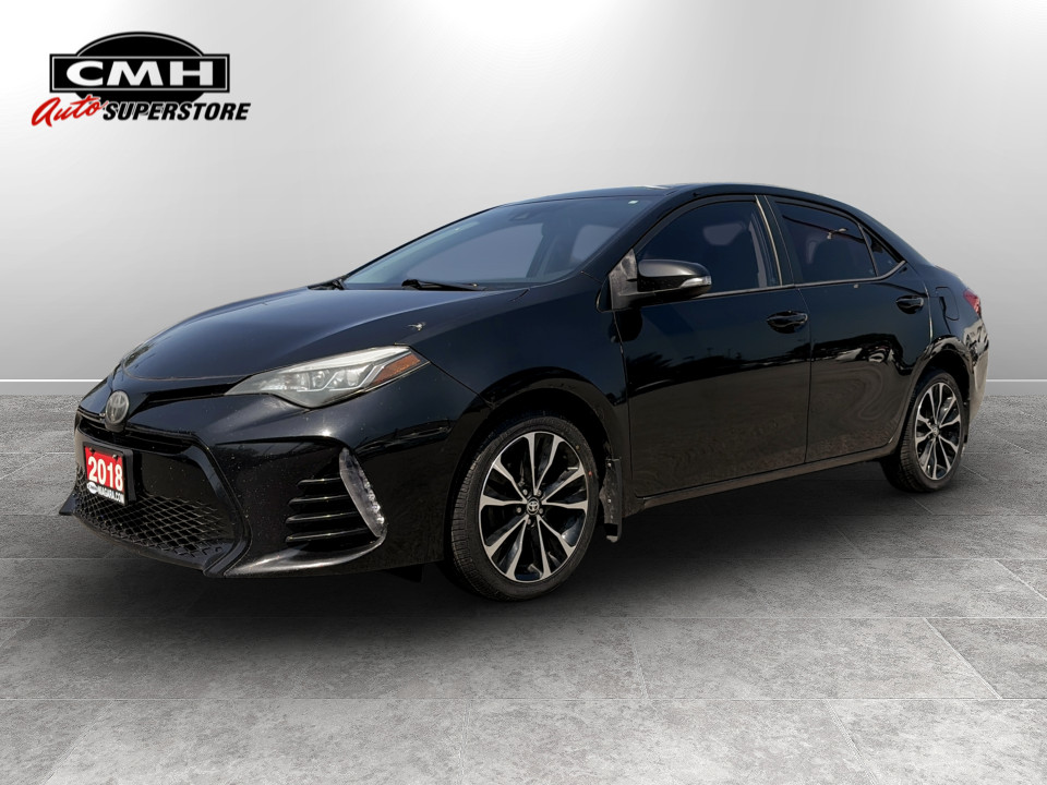 Black Sand Pearl 2018 Toyota Corolla Sedan Front-Wheel Drive Automatic