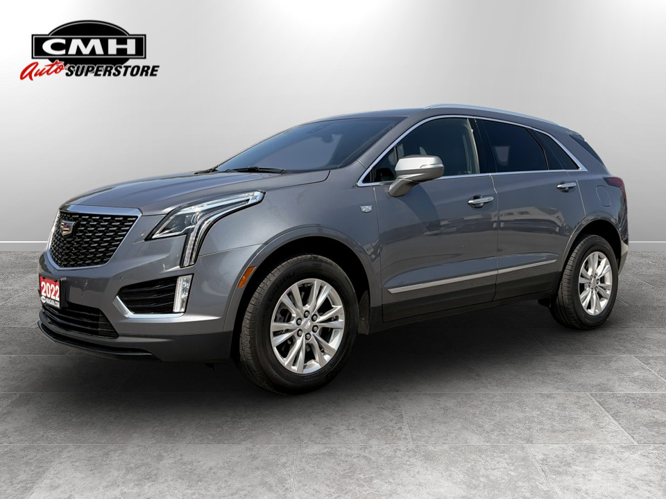 Gray (Satin Steel Metallic) 2022 Cadillac XT5 SUV / Crossover Four-Wheel Drive Automatic