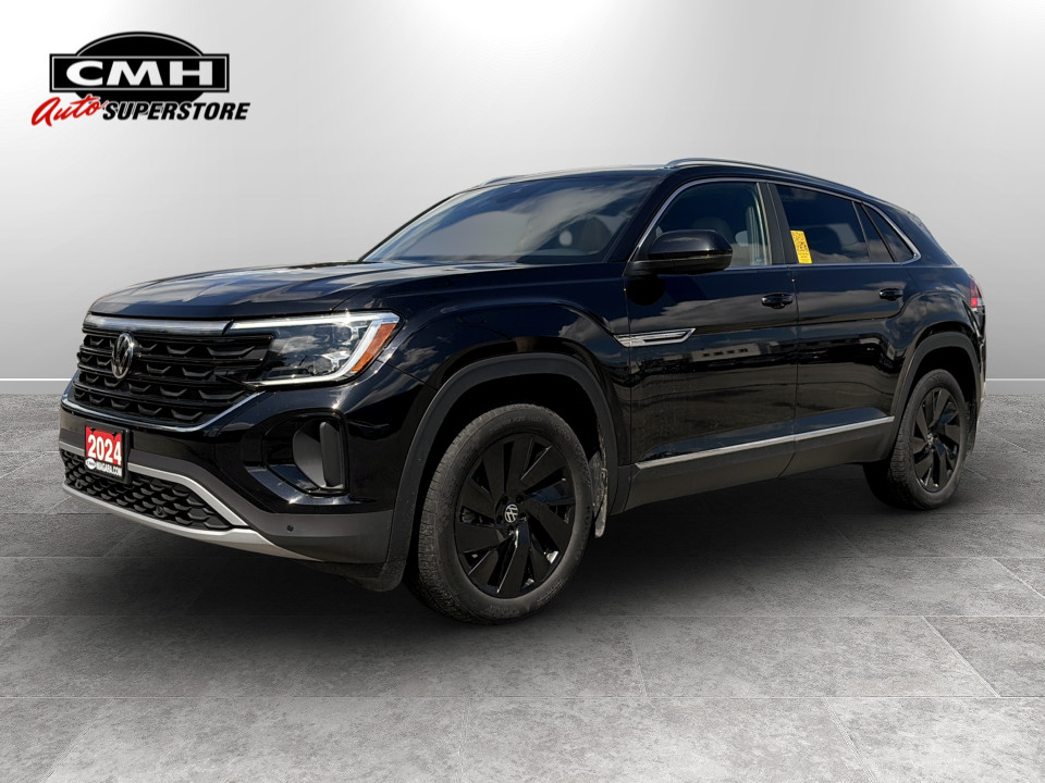 Deep Black Pearl 2024 Volkswagen Atlas Cross Sport SUV / Crossover Automatic