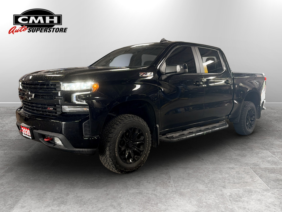 Black 2020 Chevrolet Silverado 1500 Pickup Truck Four-Wheel Drive Automatic
