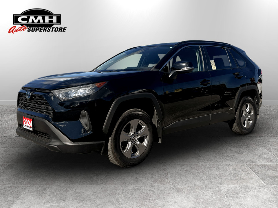 Midnight Black Metallic 2024 Toyota RAV4 Hybrid SUV / Crossover All-Wheel Drive Automatic