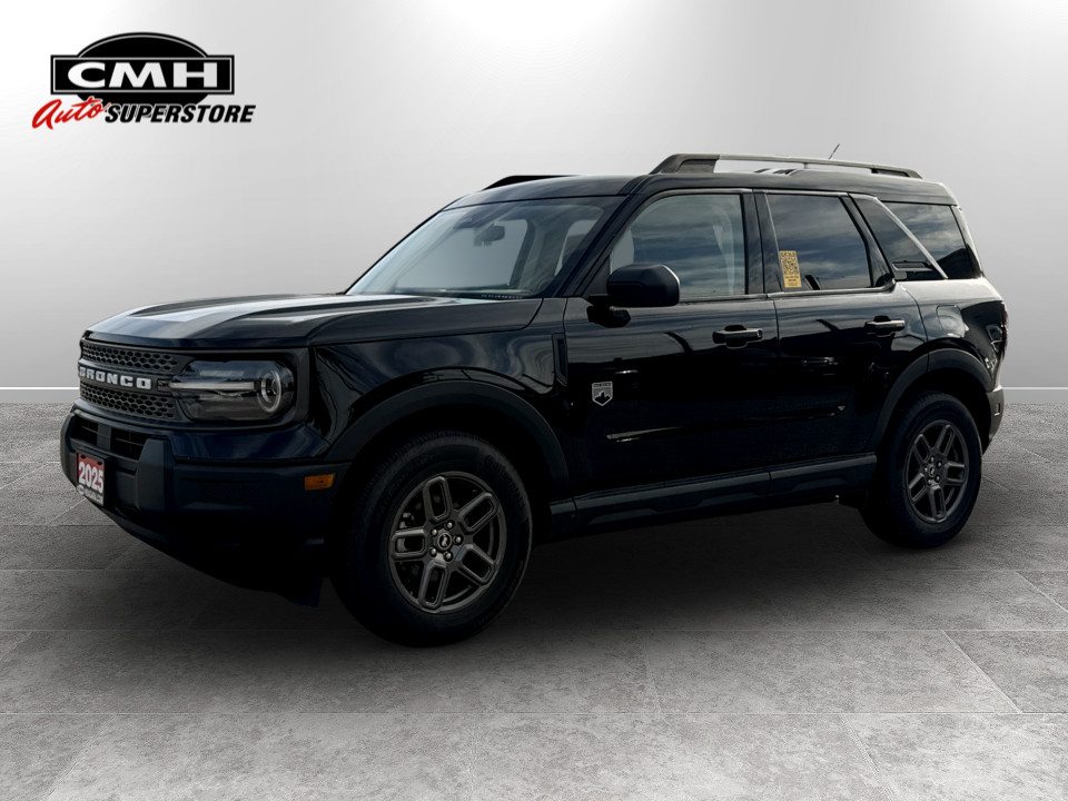 Shadow Black 2025 Ford Bronco Sport SUV / Crossover All-Wheel Drive Automatic