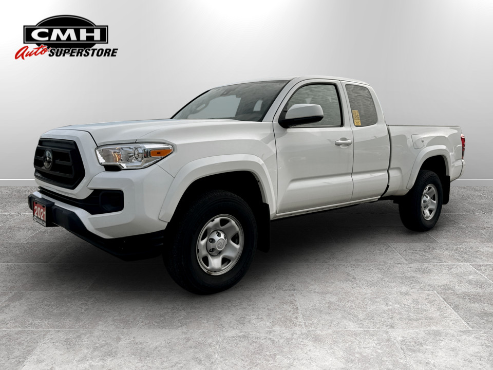 Super White 2021 Toyota Tacoma Pickup Truck Four-Wheel Drive Automatic