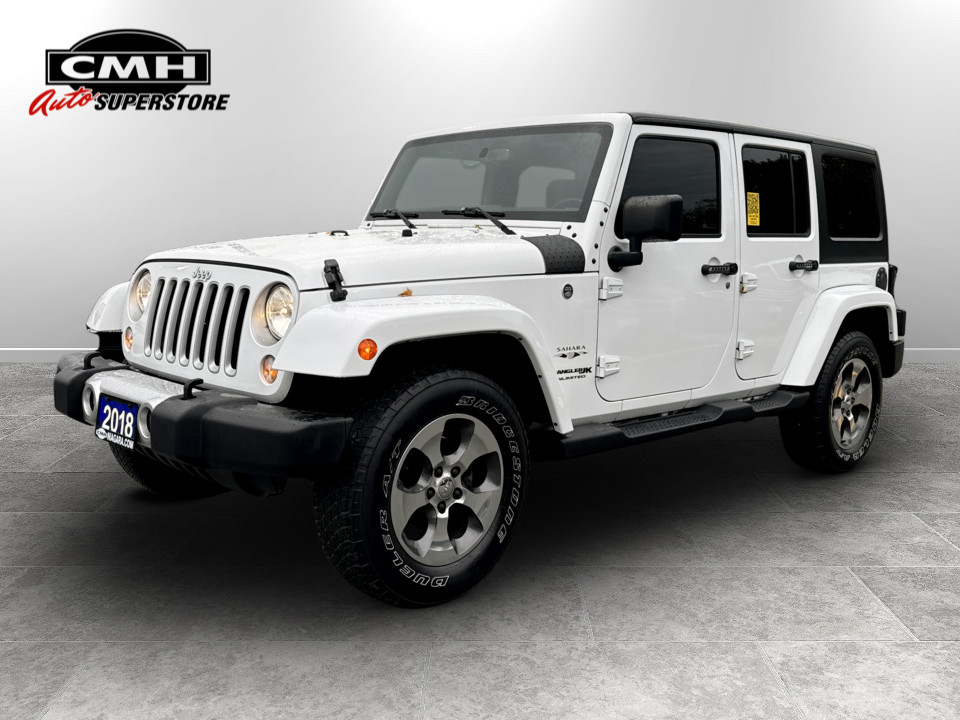 Bright White 2018 Jeep Wrangler SUV / Crossover Four-Wheel Drive Automatic
