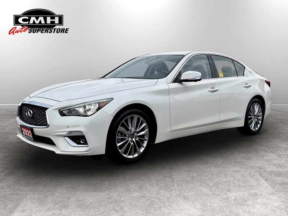 Majestic White 2022 INFINITI Q50 Sedan All-Wheel Drive Automatic