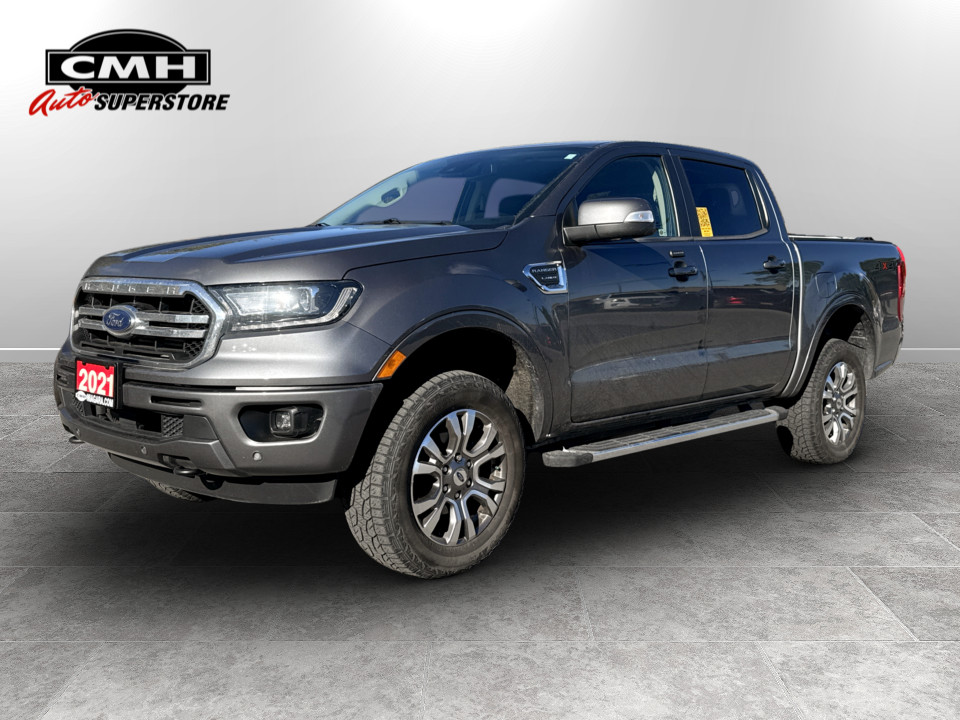 Gray (Carbonized Grey Metallic) 2021 Ford Ranger Pickup Truck Four-Wheel Drive Automatic