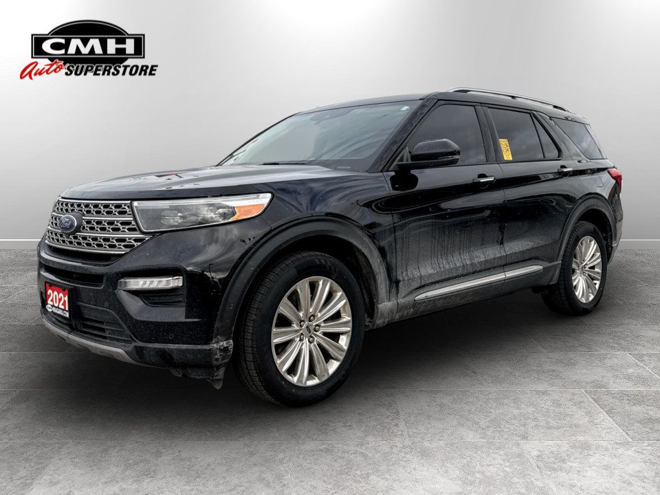Agate Black 2021 Ford Explorer Hybrid SUV / Crossover All-Wheel Drive Automatic