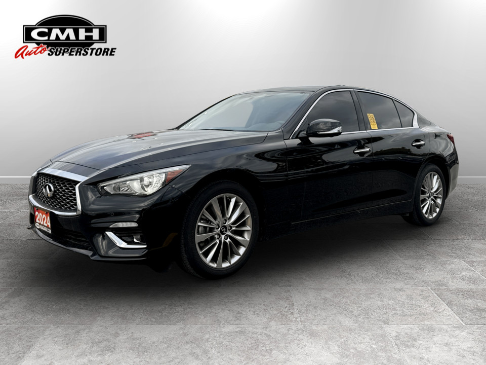 Black Obsidian 2024 INFINITI Q50 Sedan All-Wheel Drive Automatic