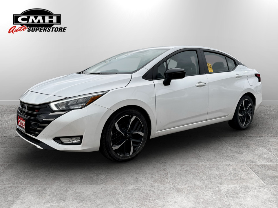 Aspen White Pearl 2023 Nissan Versa Sedan Front-Wheel Drive Automatic