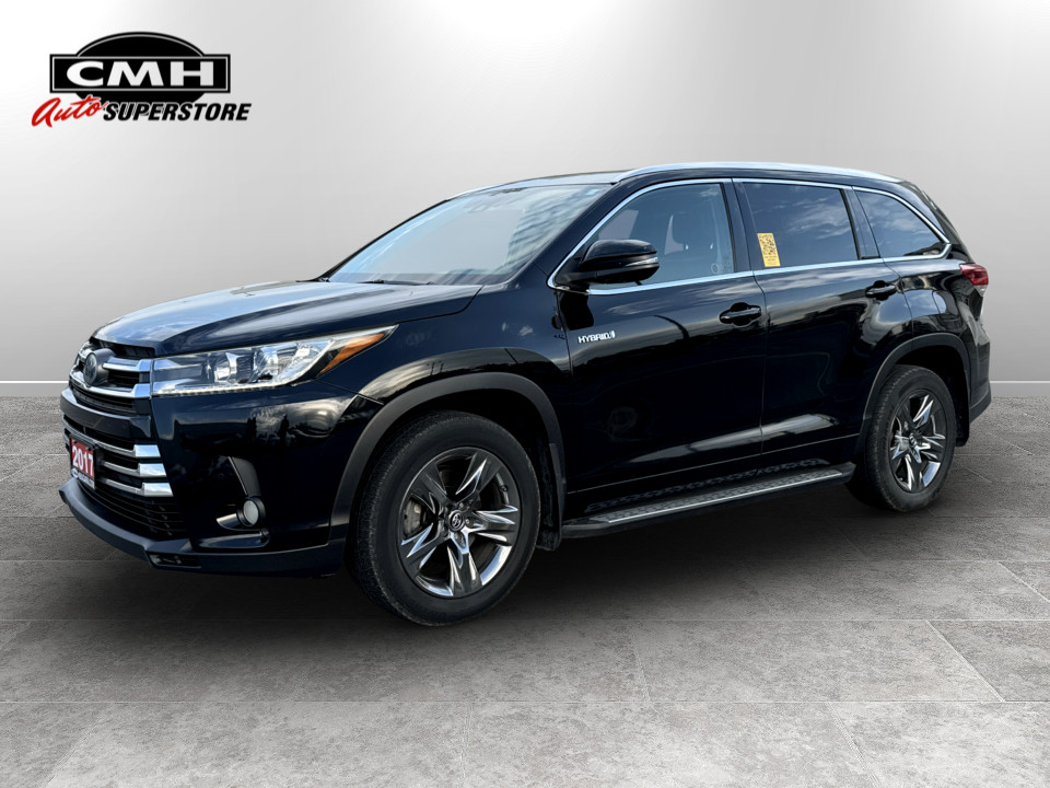 Midnight Black Metallic 2017 Toyota Highlander Hybrid SUV / Crossover All-Wheel Drive Automatic