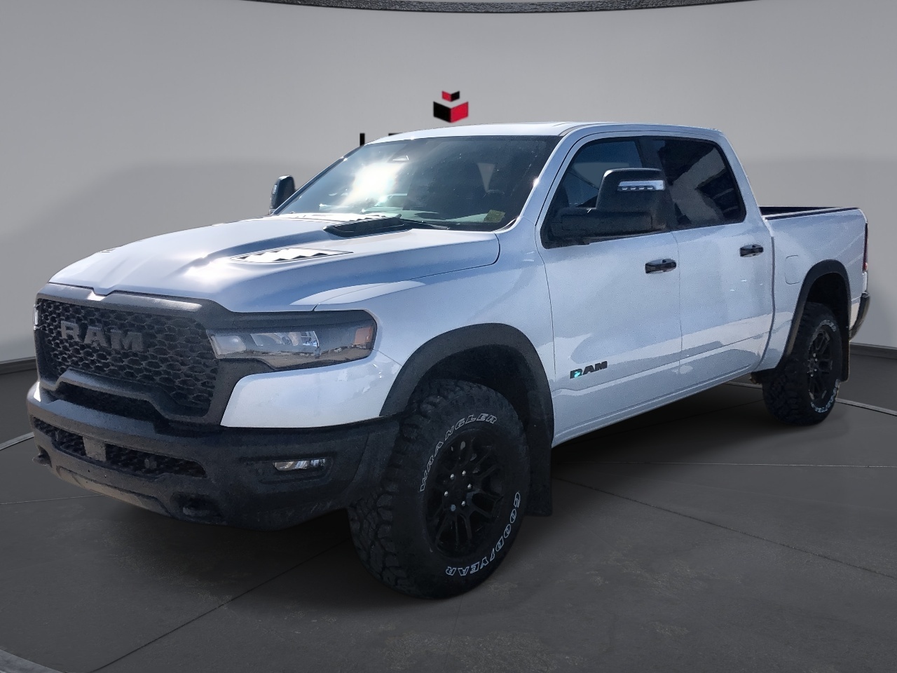 Bright White 2026 RAM 1500 Rebel Crew Cab 4WD Pickup Truck Four-Wheel Drive Automatic