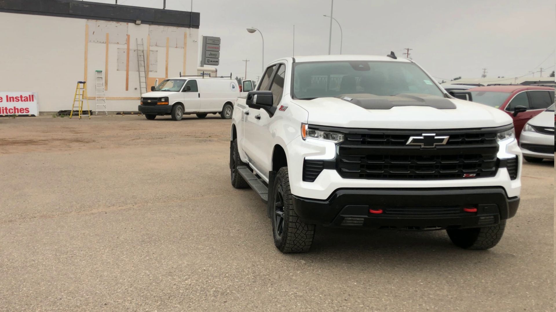 White 2025 Chevrolet Silverado 1500 Pickup Truck Four-Wheel Drive Automatic