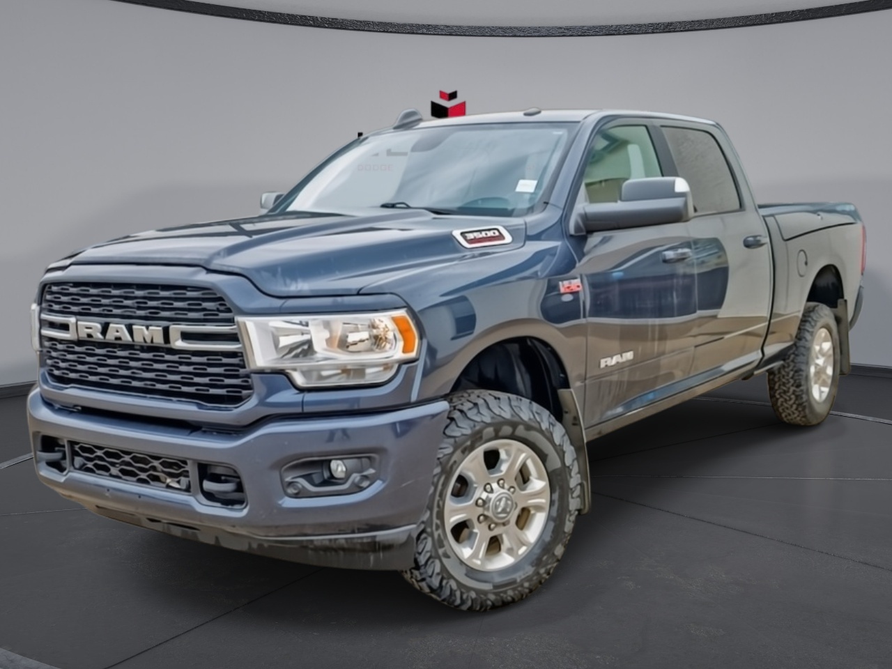 Gray (Maximum Steel Metallic) 2022 RAM 3500 Pickup Truck Four-Wheel Drive Automatic