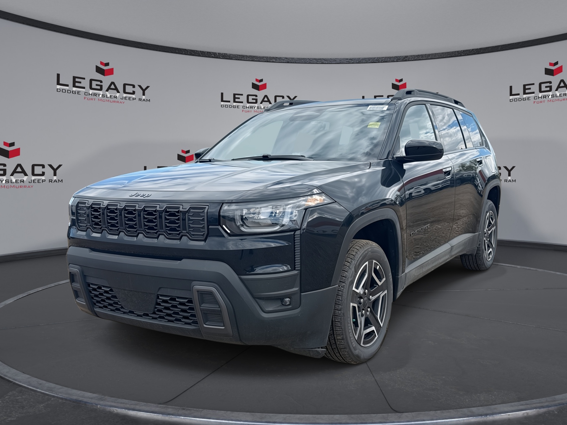 Diamond Black Crystal Pearlcoat 2026 Jeep Cherokee SUV / Crossover Four-Wheel Drive Automatic