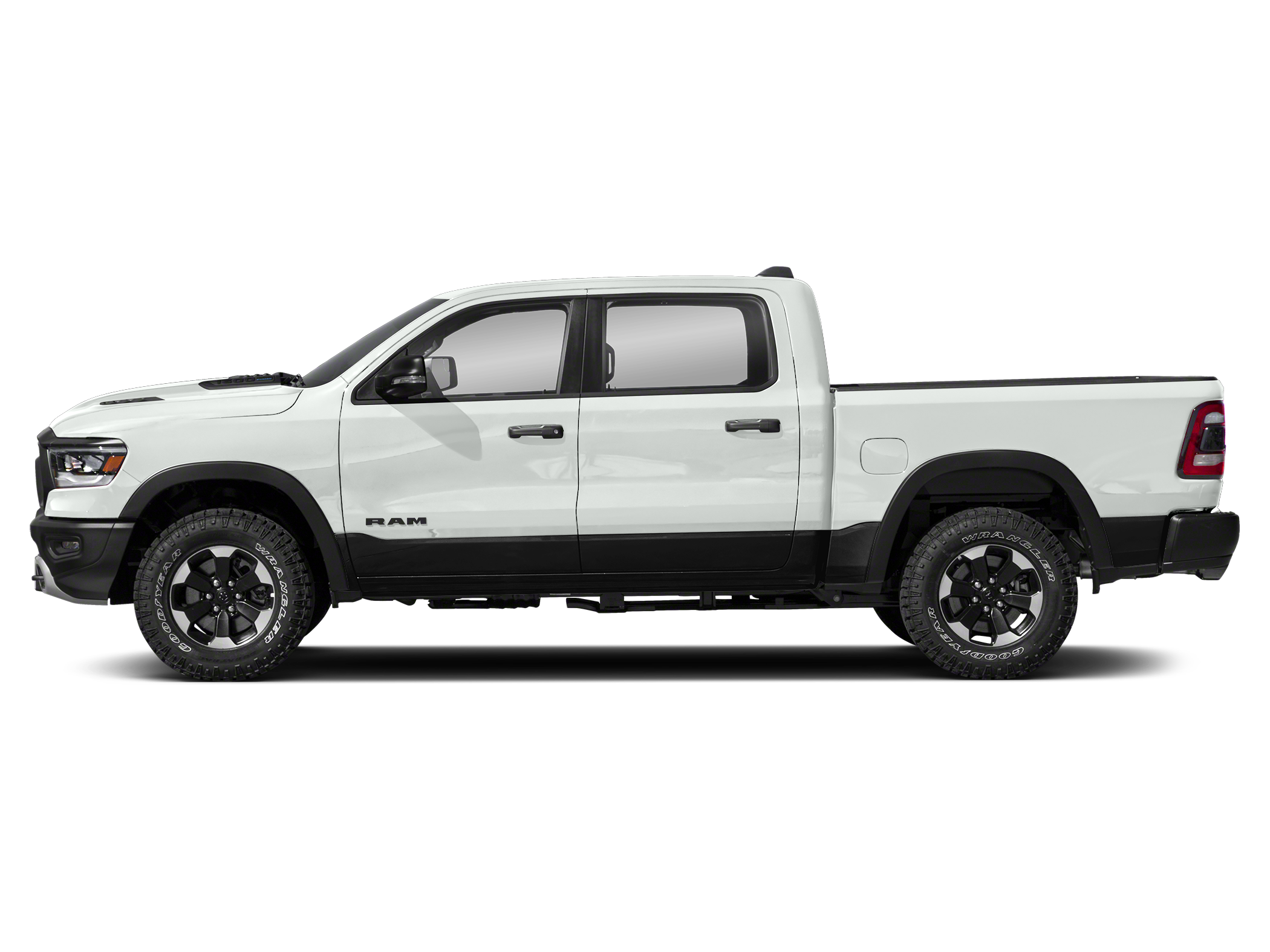 Bright White 2022 RAM 1500 Rebel Crew Cab 4WD Pickup Truck Four-Wheel Drive Automatic
