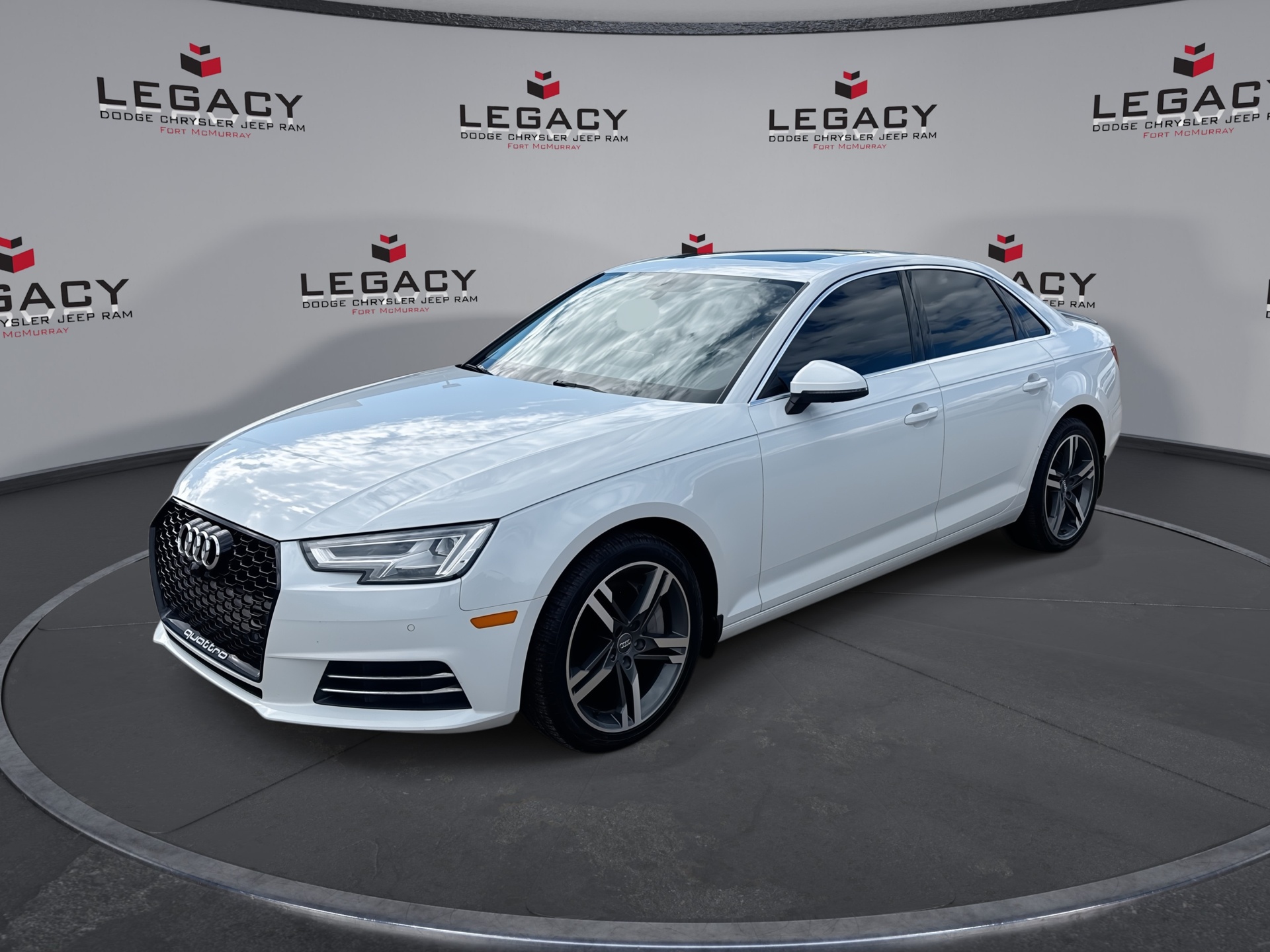 Glacier White Metallic 2017 Audi A4 Sedan Automatic