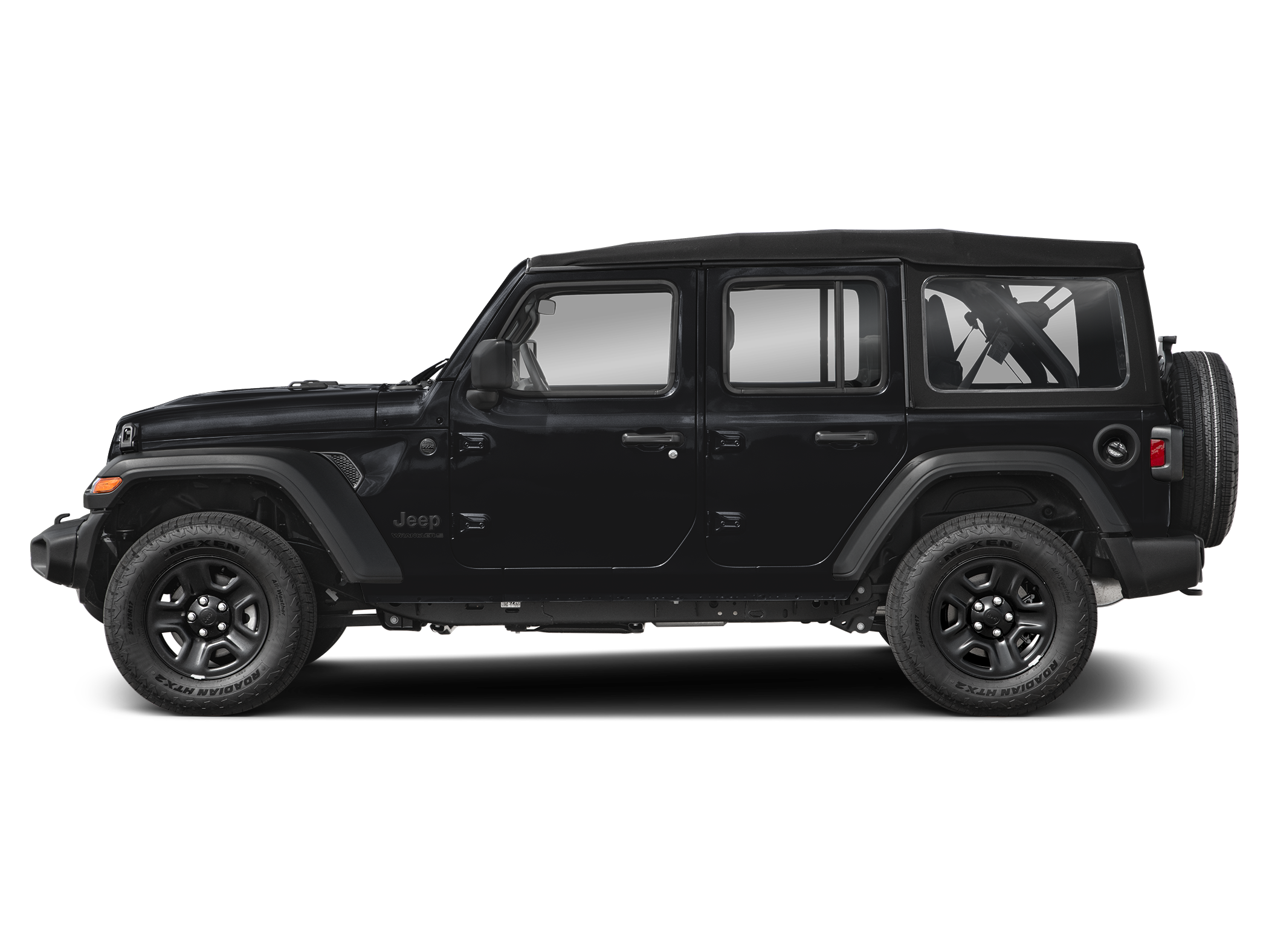 Black Clear Coat 2024 Jeep Wrangler SUV / Crossover Four-Wheel Drive Manual