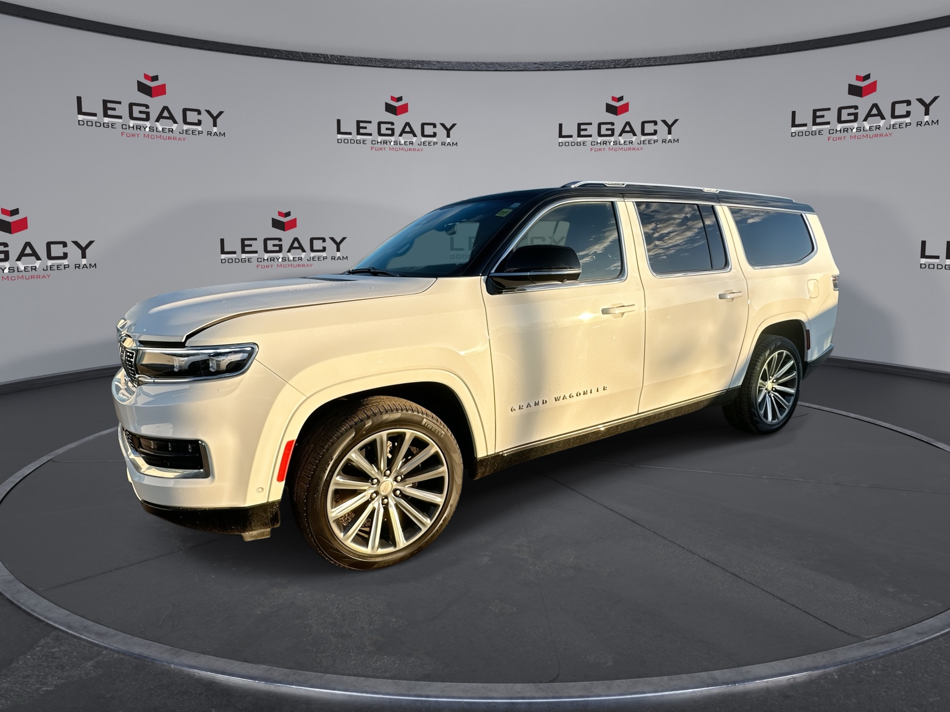 Bright White 2023 Jeep Grand Wagoneer L SUV / Crossover Four-Wheel Drive Automatic