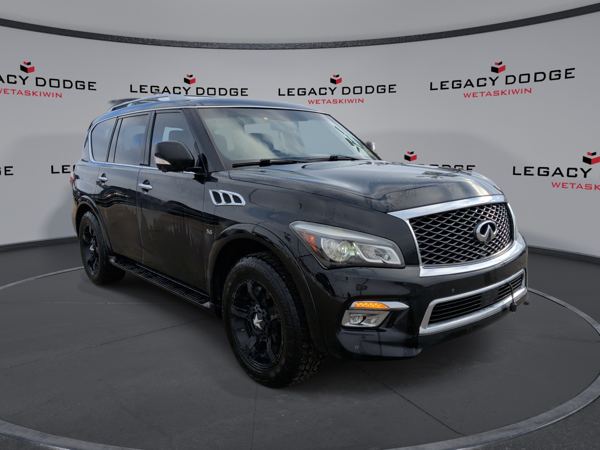 Black 2017 INFINITI QX80 SUV / Crossover All-Wheel Drive Automatic