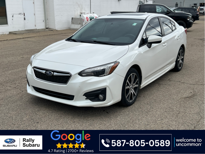 White 2018 Subaru Impreza Sedan All-Wheel Drive Automatic