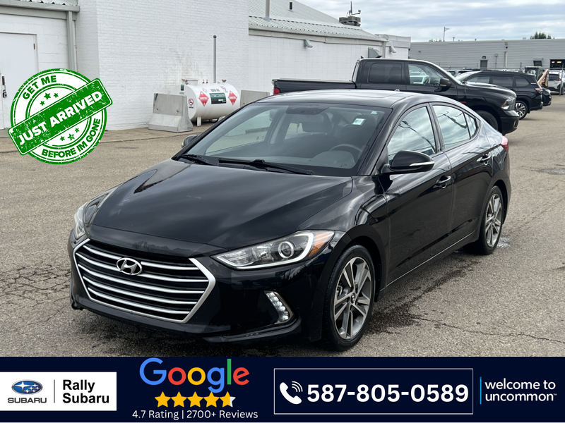 Black 2017 Hyundai Elantra Sedan Automatic