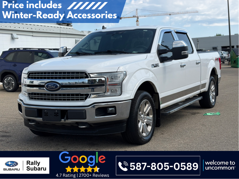White 2019 Ford F-150 Pickup Truck Four-Wheel Drive Automatic