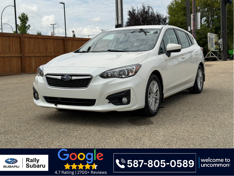 White 2018 Subaru Impreza Hatchback Automatic