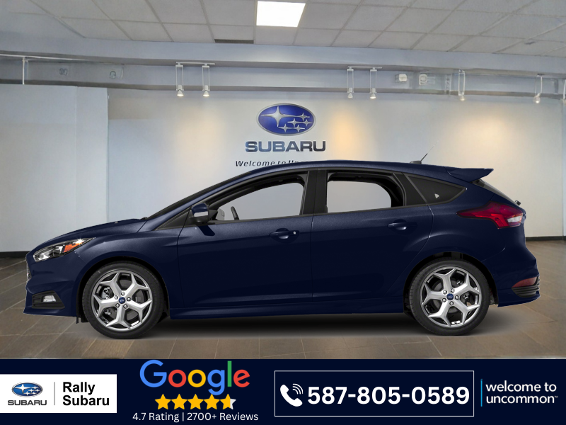 Blue 2017 Ford Focus Hatchback Front-Wheel Drive Manual