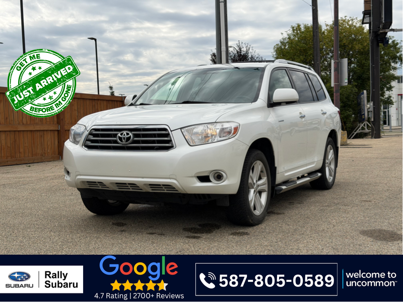 White 2008 Toyota Highlander SUV / Crossover All-Wheel Drive Automatic