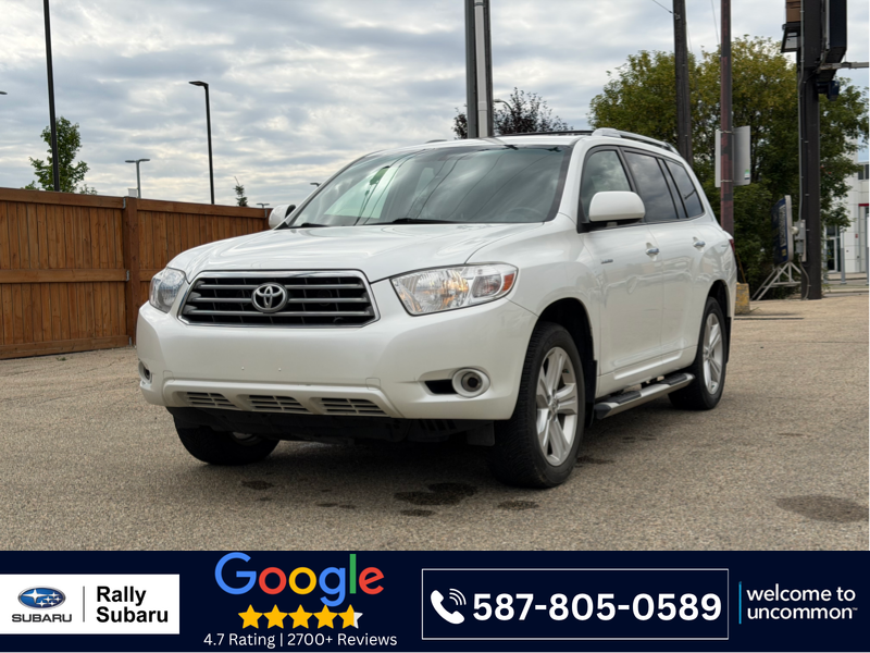 White 2008 Toyota Highlander SUV / Crossover All-Wheel Drive Automatic