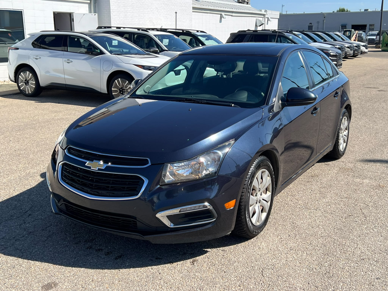 Dark Blue 2016 Chevrolet Cruze Sedan Front-Wheel Drive 6-Speed Automatic Overdrive