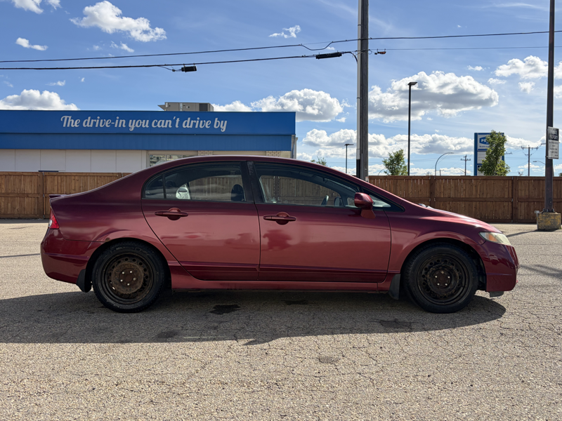Red 2009 Honda Civic Sedan 5-Speed Automatic