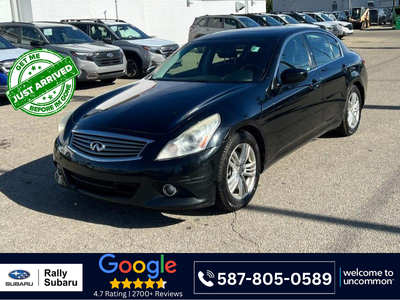Black Obsidian 2012 INFINITI G37 Sedan All-Wheel Drive Automatic