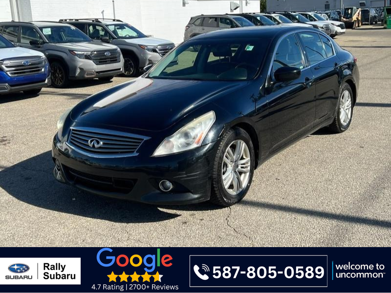 Black Obsidian 2012 INFINITI G37 Sedan All-Wheel Drive Automatic