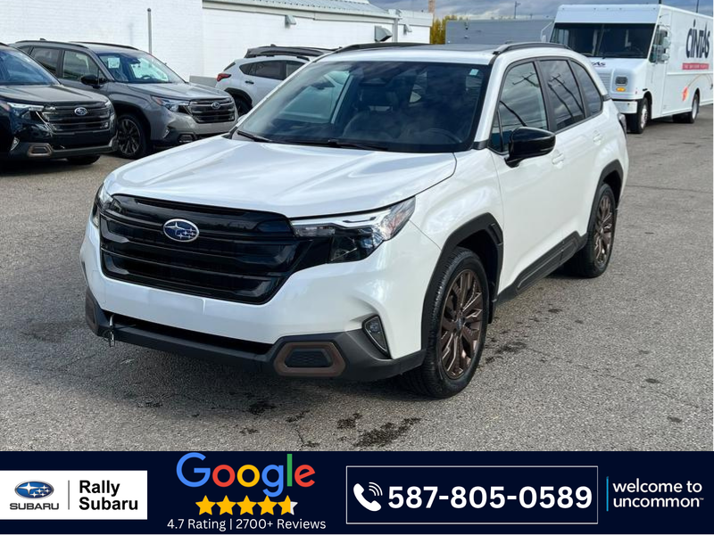 Crystal White Pearl 2025 Subaru Forester SUV / Crossover All-Wheel Drive Automatic