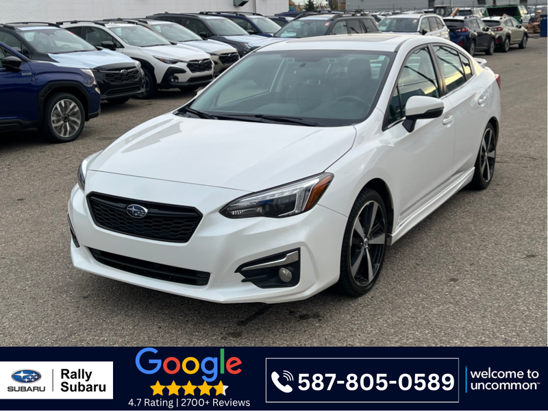 White 2017 Subaru Impreza Sedan All-Wheel Drive Automatic