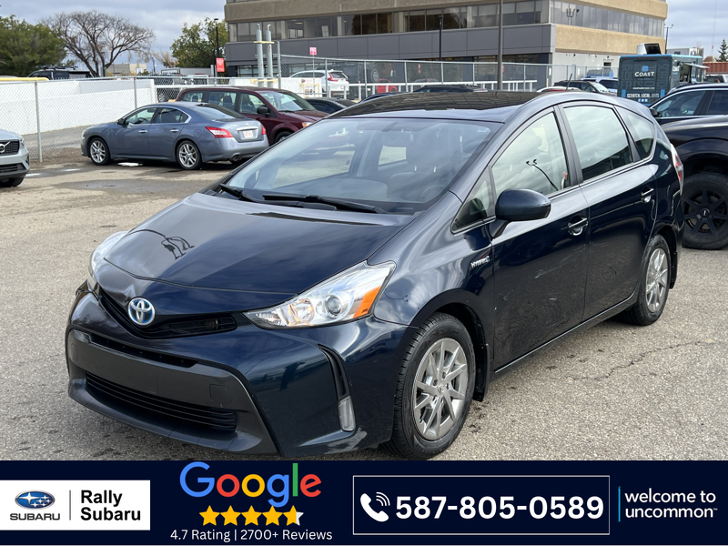 Blue 2017 Toyota Prius v Wagon Automatic