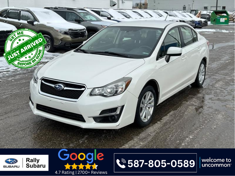 White 2016 Subaru Impreza Sedan Automatic