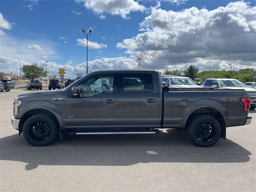 Gray (Magnetic Grey) 2017 Ford F-150 Lariat SuperCrew LB 4WD Pickup Truck Four-Wheel Drive Automatic