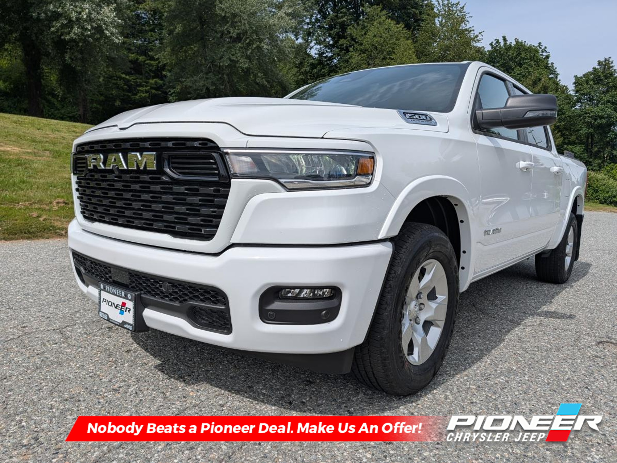 Bright White 2026 RAM 1500 Big Horn Crew Cab 4WD Pickup Truck Four-Wheel Drive Automatic