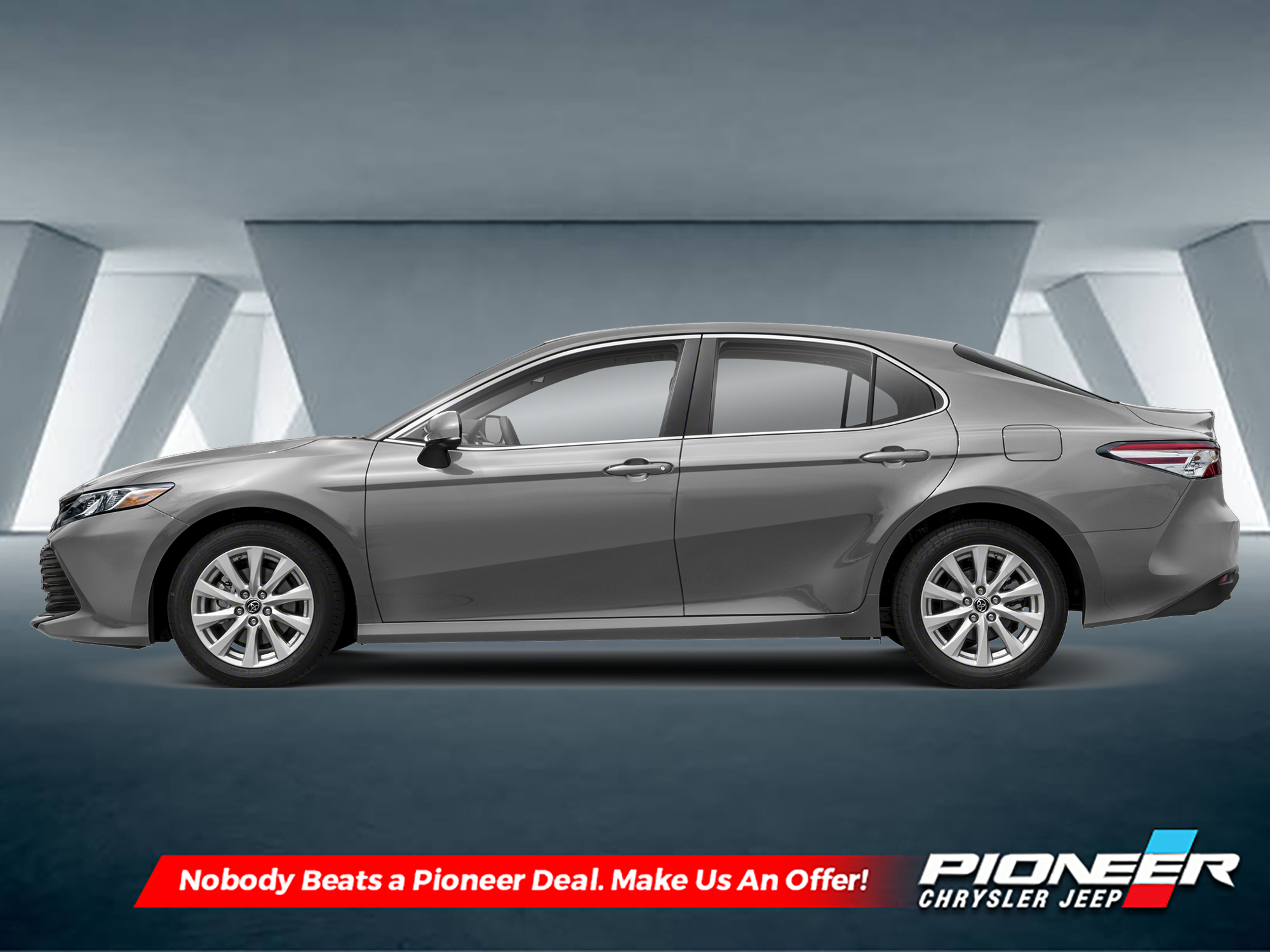 Silver 2019 Toyota Camry LE FWD Sedan Front-Wheel Drive Automatic