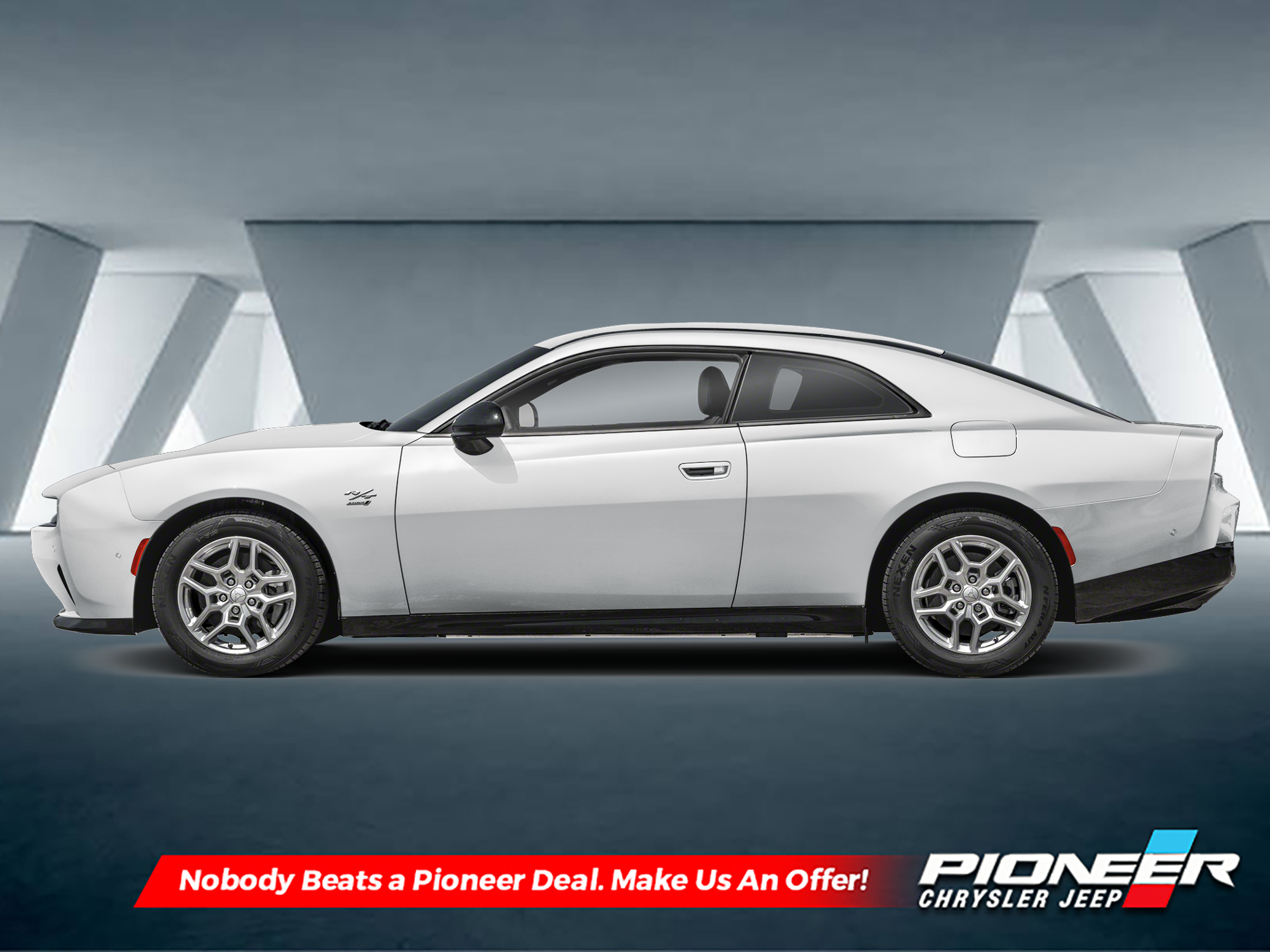 White 2024 Dodge Charger Daytona Coupe All-Wheel Drive Automatic